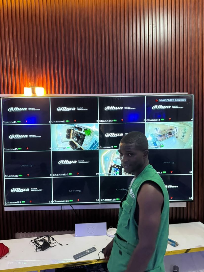 CCTV control room setup