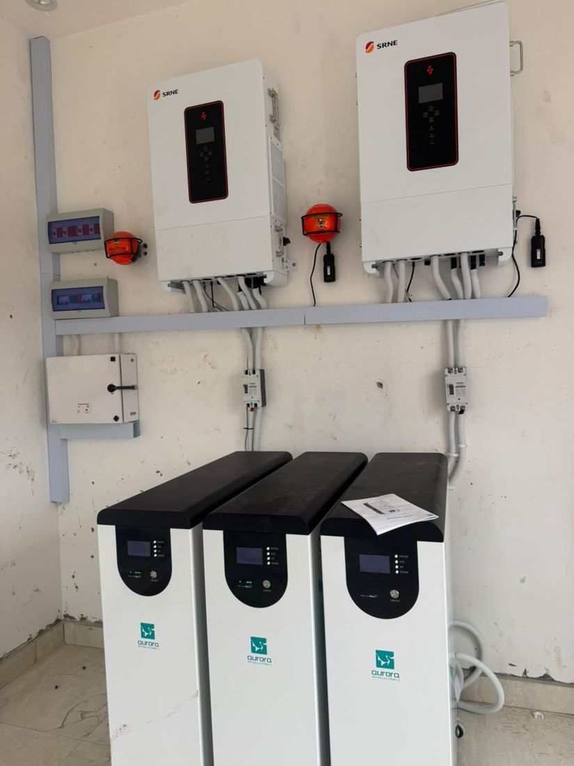 Hybrid inverter & lithium battery room